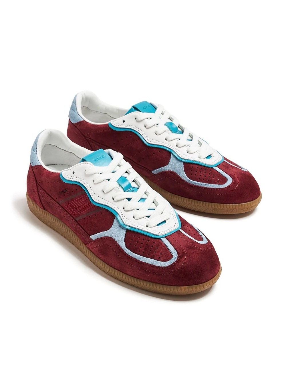 ALOHAS TB.490 RIFE BURGUNDY LEATHER SNEAKERS